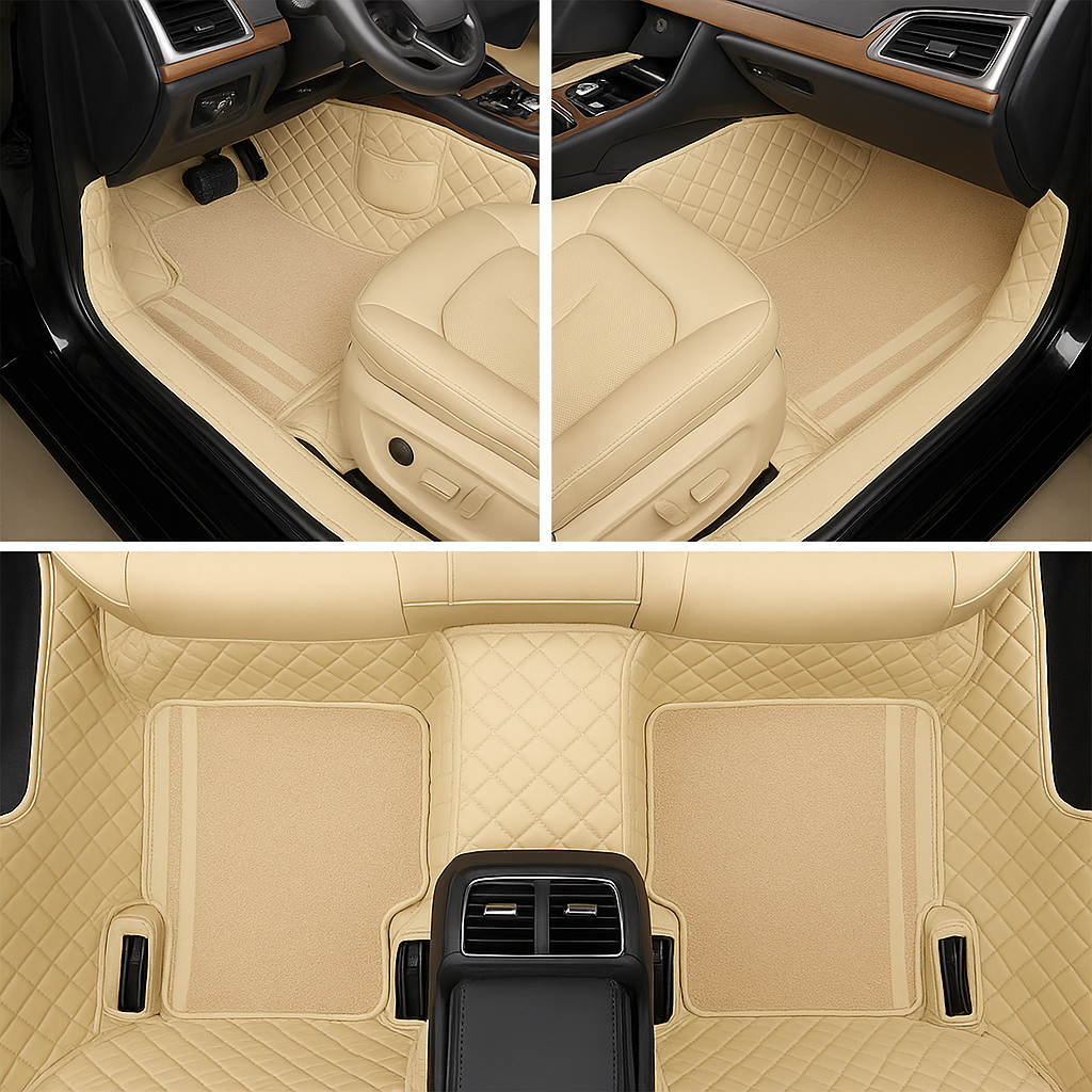 Kit de 4 Tapetes e 4 Forros Automotivos Personalizados – Acompanha de Brinde uma Capa de Volante