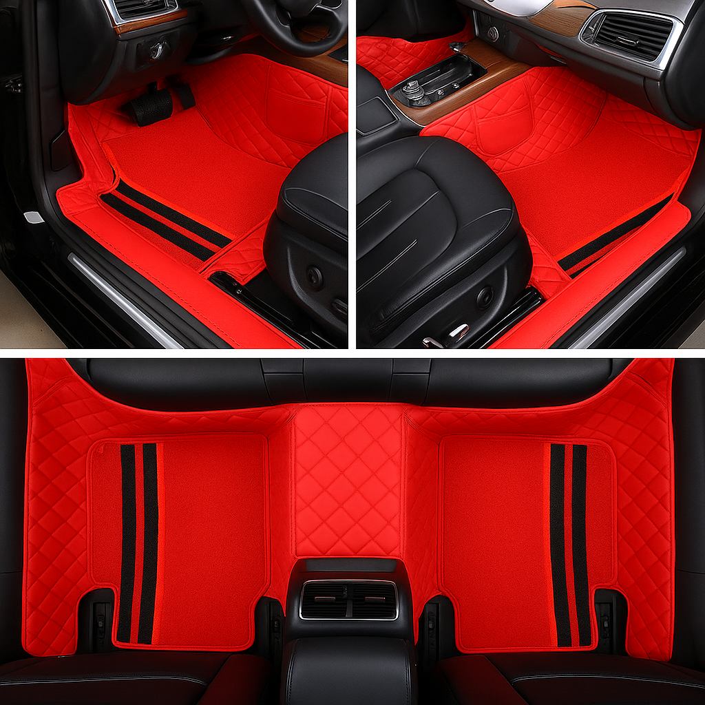 Kit de 4 Tapetes e 4 Forros Automotivos Personalizados – Acompanha de Brinde uma Capa de Volante