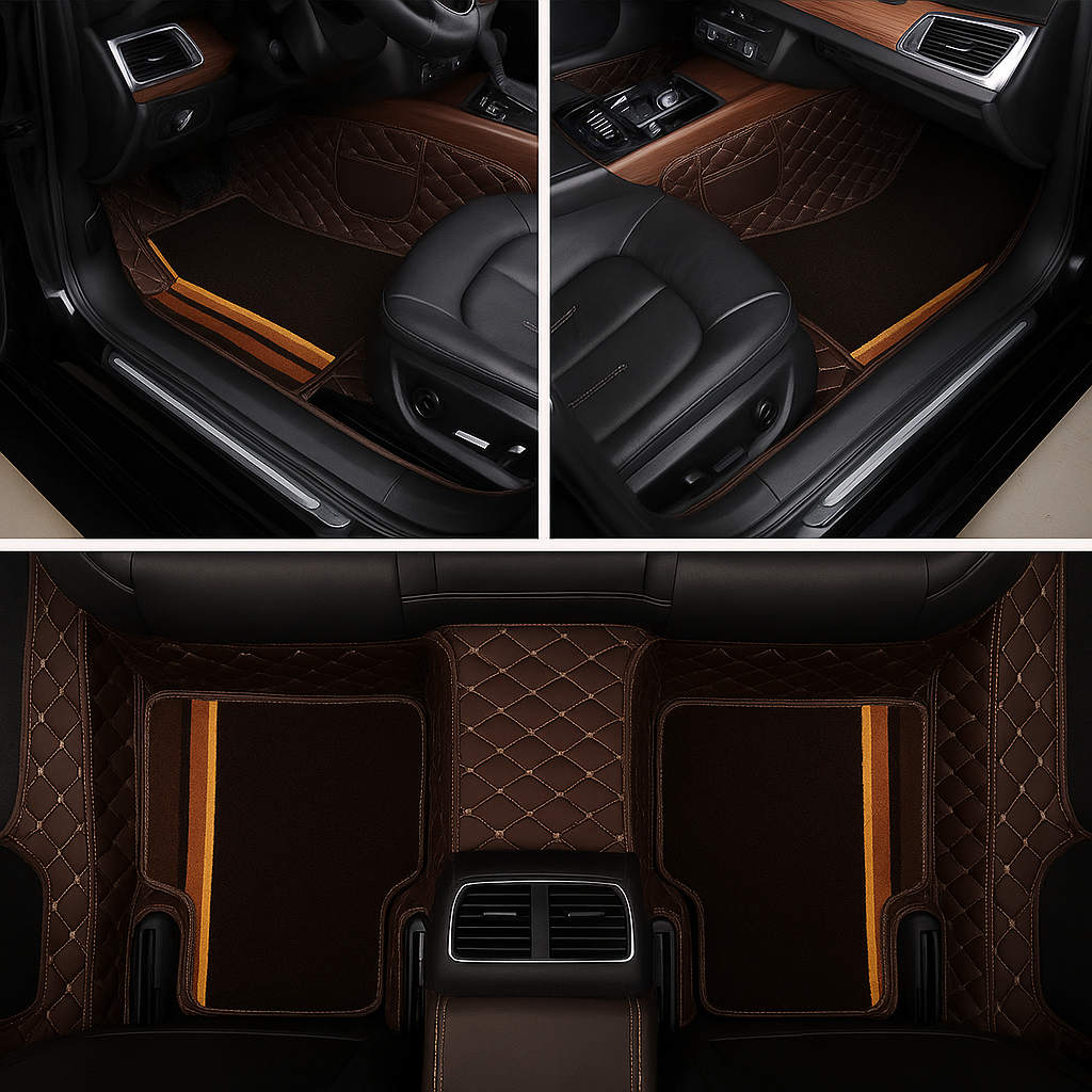 Kit de 4 Tapetes e 4 Forros Automotivos Personalizados – Acompanha de Brinde uma Capa de Volante