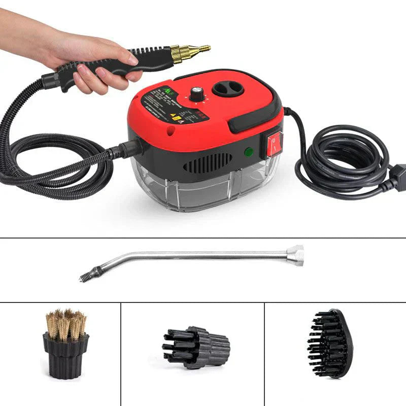 KIT LIMPADOR A VAPOR 2500W 127/220V – ALTA PRESSÃO COM 9 PEÇAS + BRINDE SURPRESA