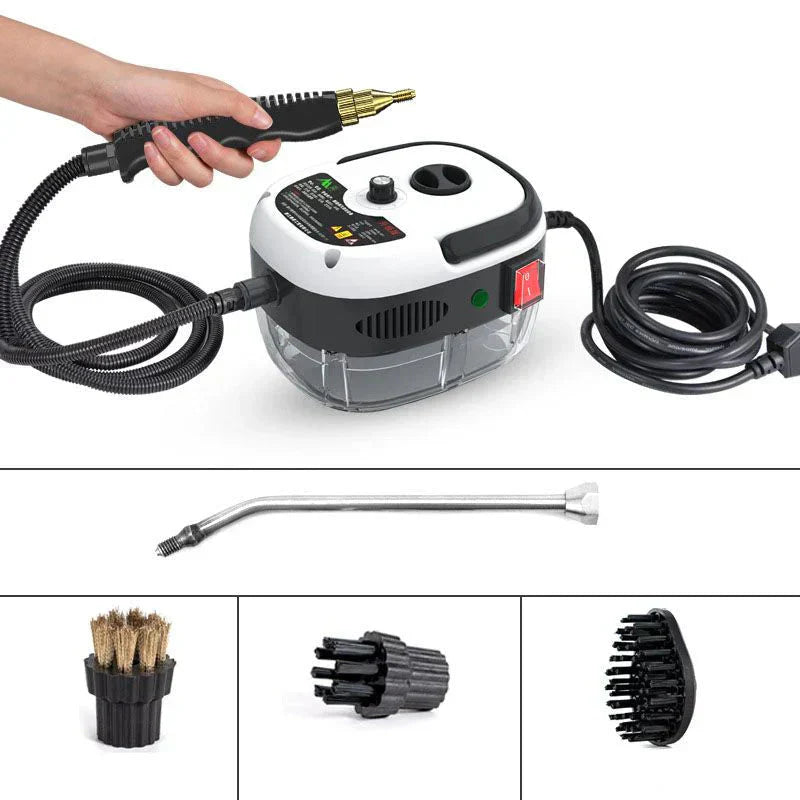 KIT LIMPADOR A VAPOR 2500W 127/220V – ALTA PRESSÃO COM 9 PEÇAS + BRINDE SURPRESA