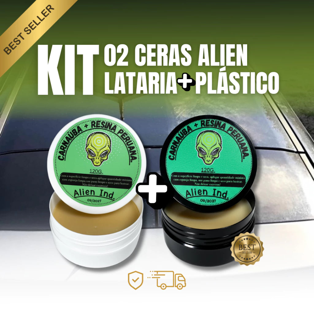 RestauraX Alien V2 – Lataria & Plástico Carnaúba - Brilho e Revitalização Completa para Carros e Motos